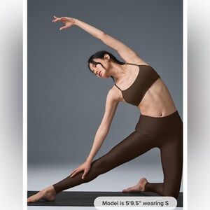 NWT! ALO Yoga 7/8 High-Waist Airlift Legging - Espresso